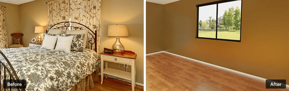 Item removal before and after