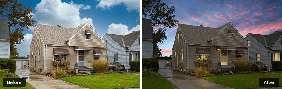 Twilight before and after