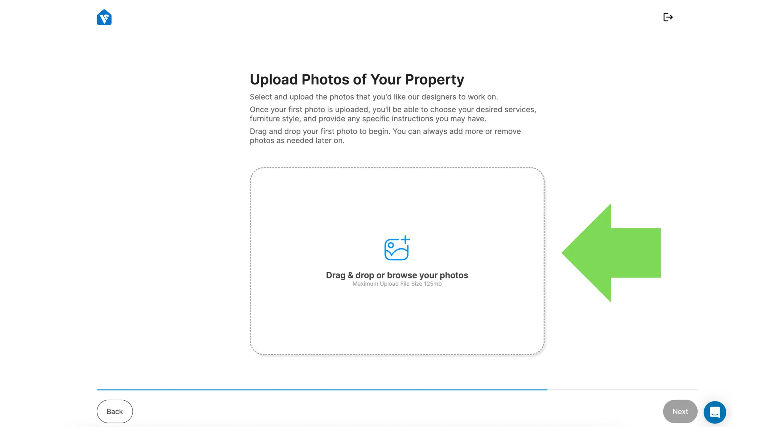 An image showing step 4 in step-by-step guide of virtually staging a home using VirtualStaging.com
