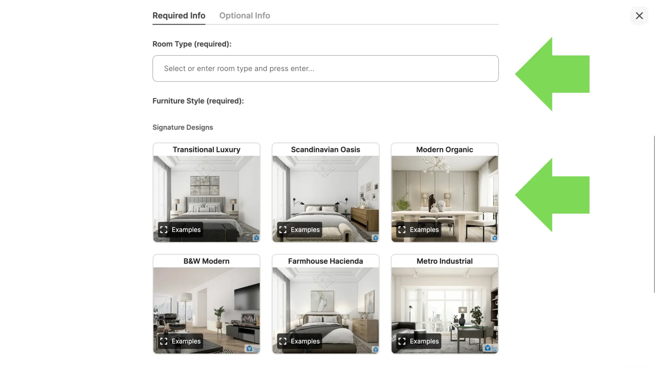 An image showing step 6 in step-by-step guide of virtually staging a home using VirtualStaging.com