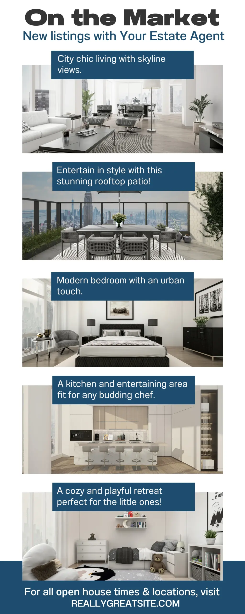 An example of marketing material using virtual staging