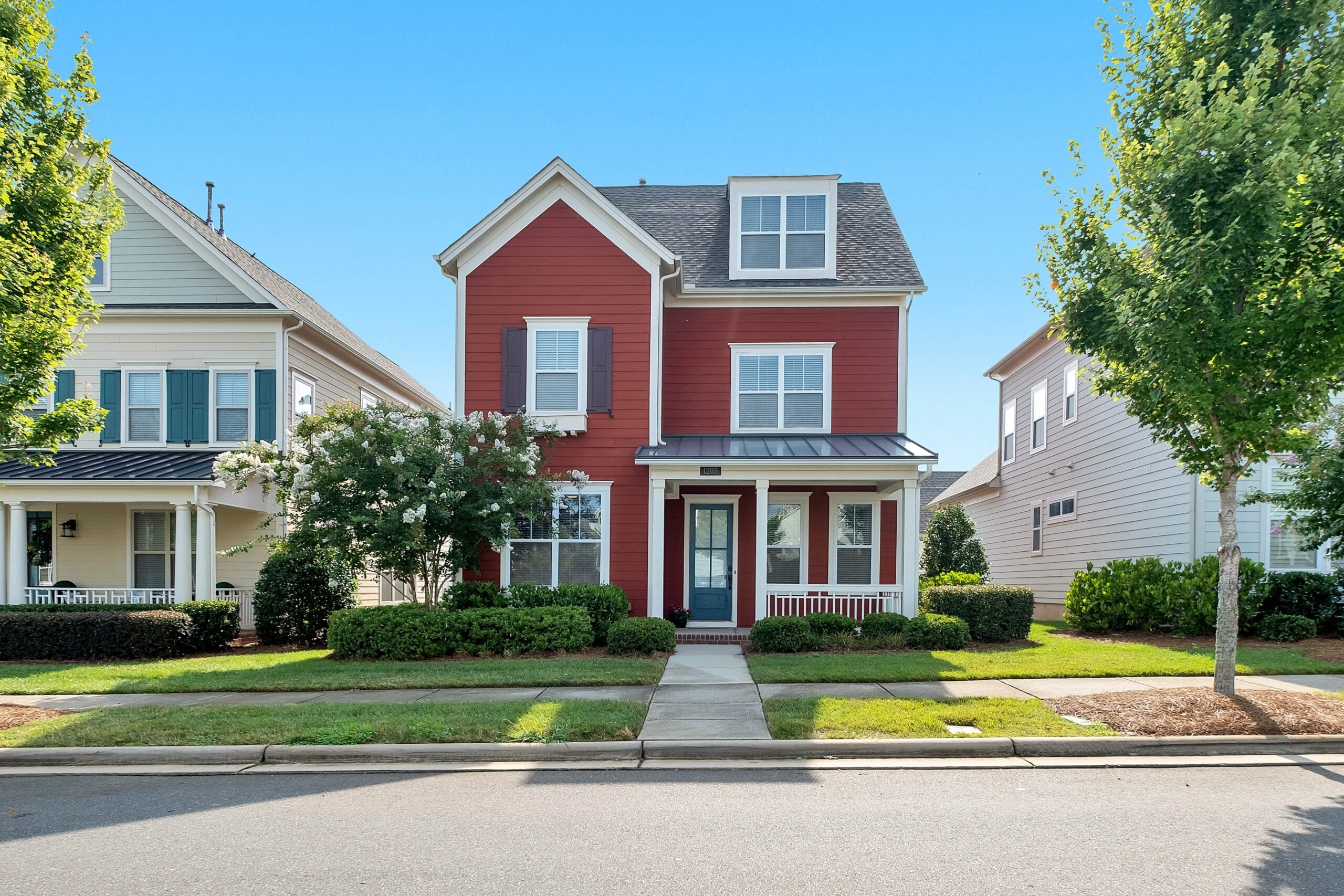 An exterior shot of a house