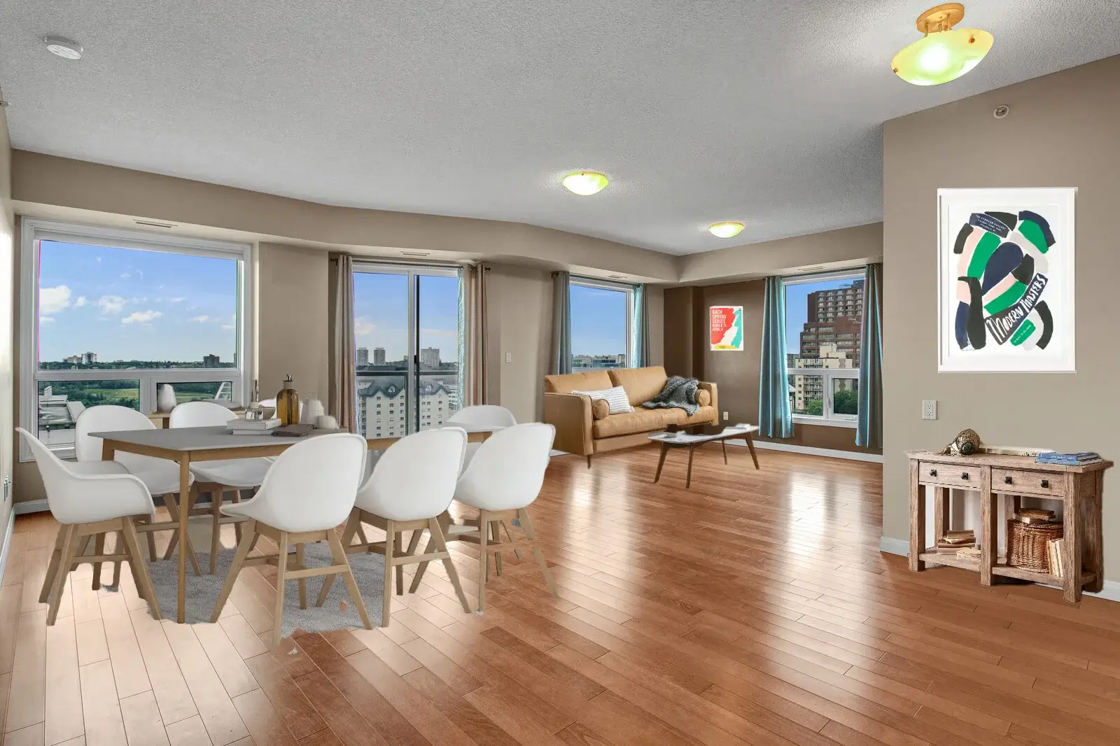 An image showing bad virtual staging done with Adobe Photoshop