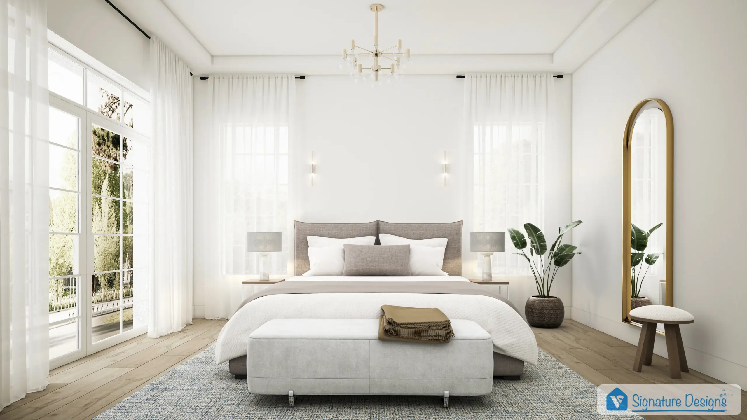 An image of bedroom virtual staging